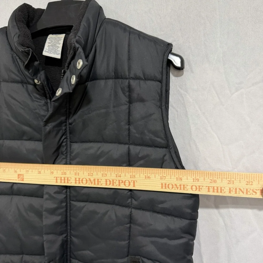 Old Navy Boys Quilted Puffer Vest Full Zip Black Size‎ 10